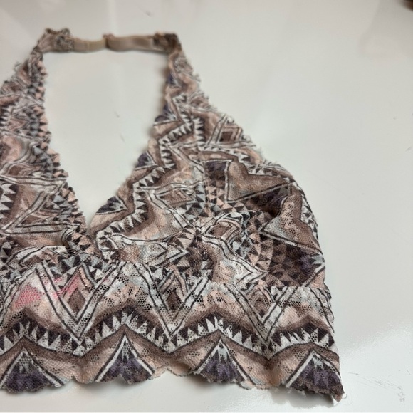 PINK Victoria's Secret Brown Embellished Crop Halter bralette - Picture 3 of 5